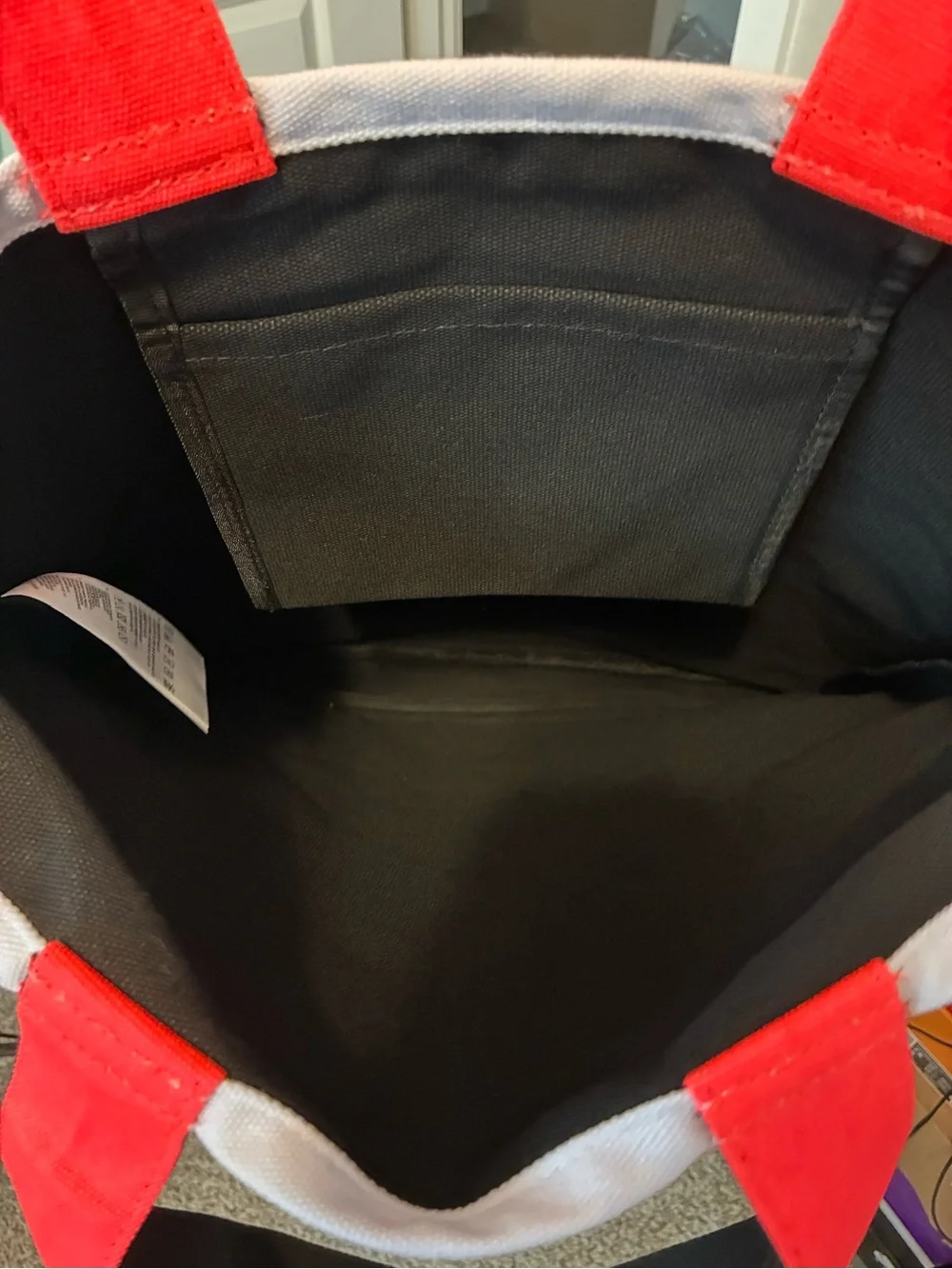 New Jordan Brand Jam 84 Tote bag in black and infrared